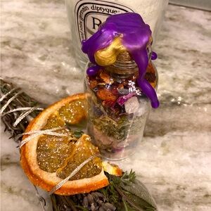 Witch spell intention bottle for beauty success and abundance handcrafted